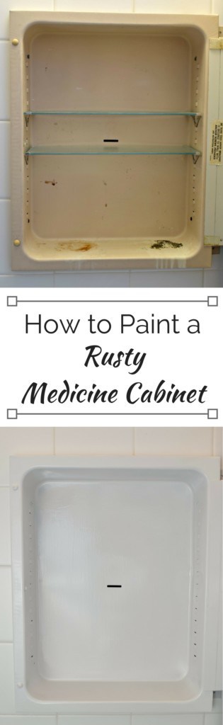 How To Paint A Rusty Medicine Cabinet The Handyman S Daughter