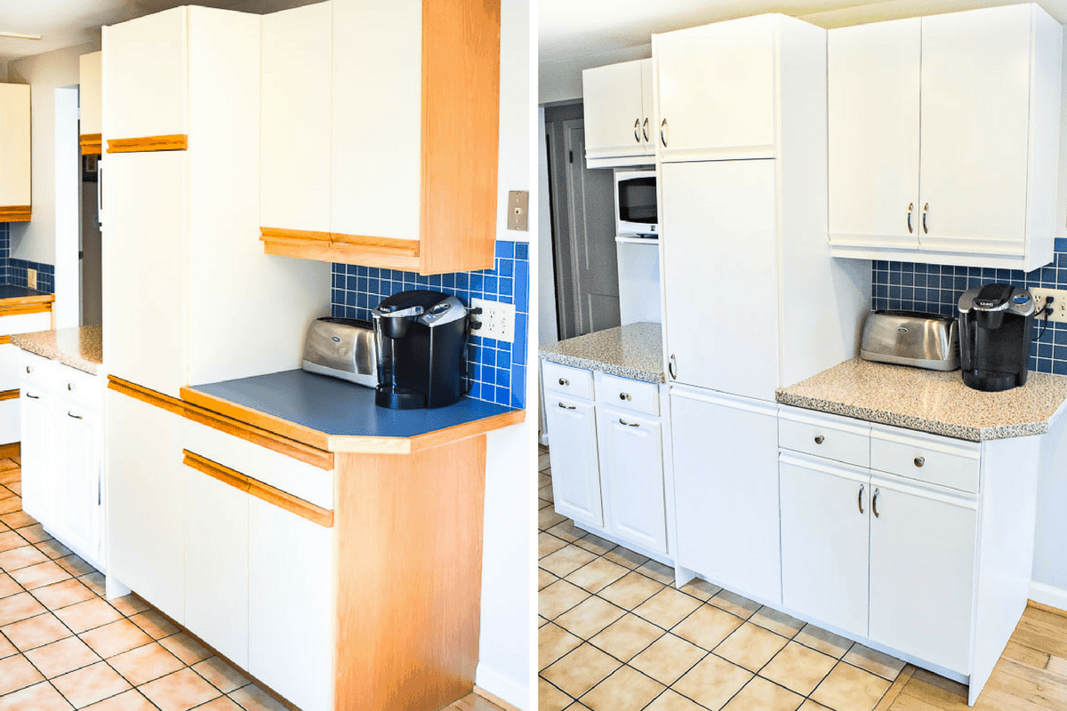 updating an 80s kitchen wall color