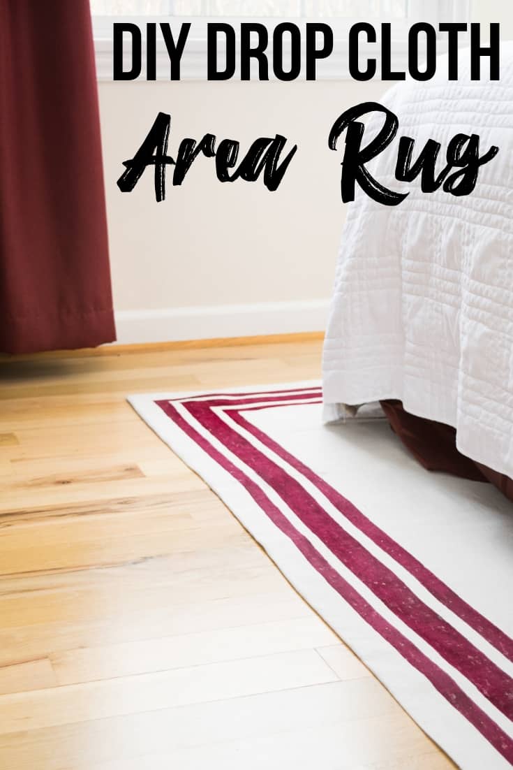 DIY Area Rug from a Canvas Drop Cloth - The Handyman's Daughter
