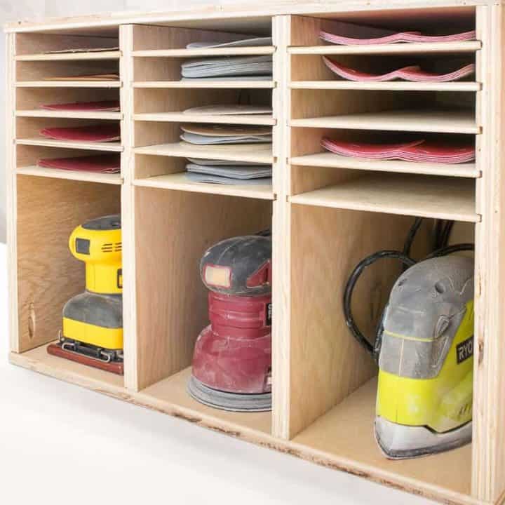 Sander And Sandpaper Storage - The Handyman's Daughter