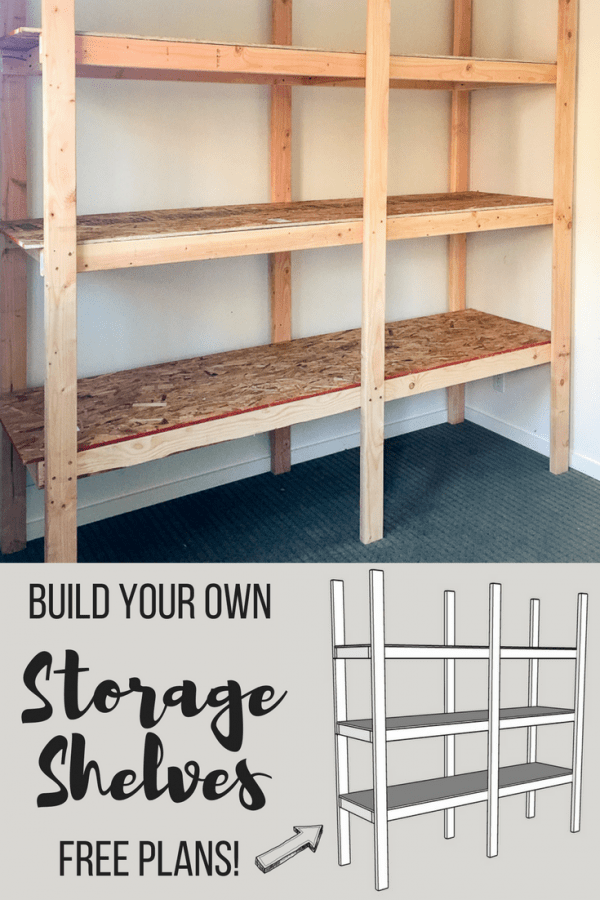 How to Build Storage Shelves for Less than $75 - The ...