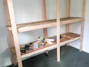 DIY Storage Shelves with 2x4s and Plywood - The Handyman's Daughter