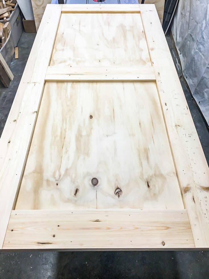 How To Build A Barn Door With Plywood And 1x6 Boards The Handymans Daughter 