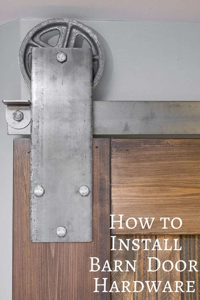 How to Install Barn Door Hardware The Handyman's Daughter