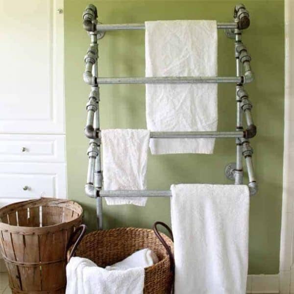 20 Genius DIY Towel Rack Ideas The Handyman's Daughter