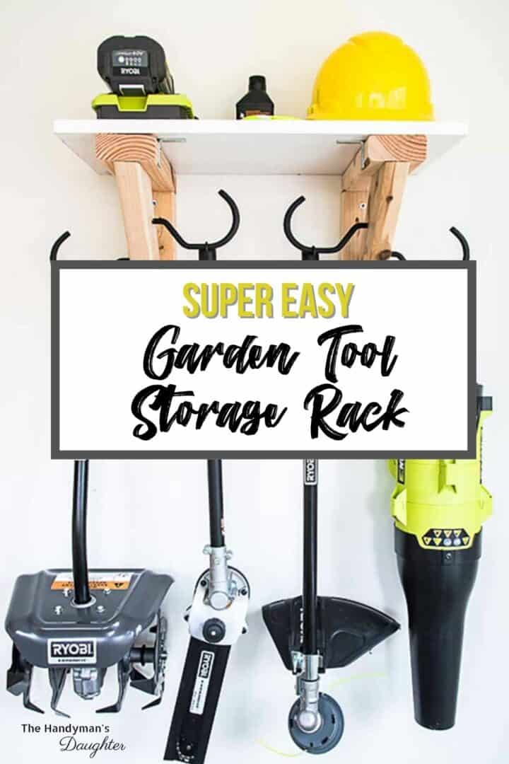 Easy DIY Garden Tool Rack