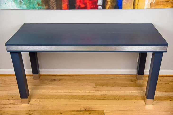 diy wood and metal desk