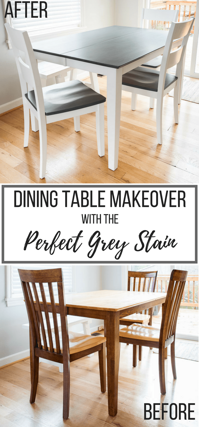 dining table makeover before and after photos