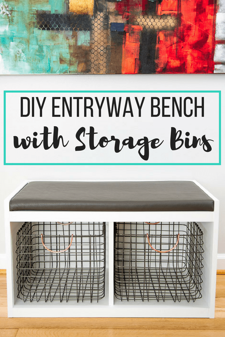 DIY Entryway Shoe Storage Bench