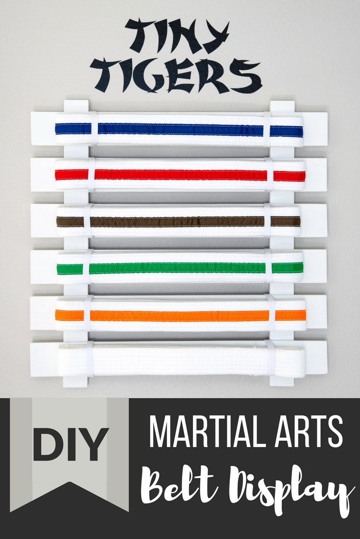 DIY Martial Arts Belt Display The Handyman S Daughter   DIY Martial Arts Belt Display Pinterest 3 