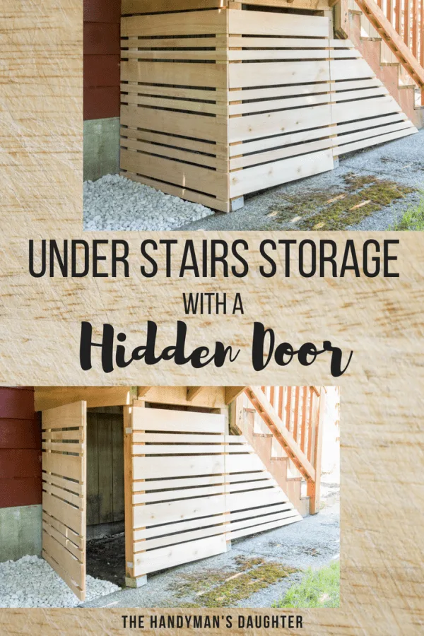 Under Deck Storage with Removable Fence Panel - The Handyman's