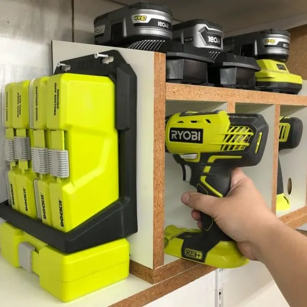 Drill Organizer Hand Power Tool Organizer Storage for Cordless Power Tools  and Batteries: MADE TO ORDER 