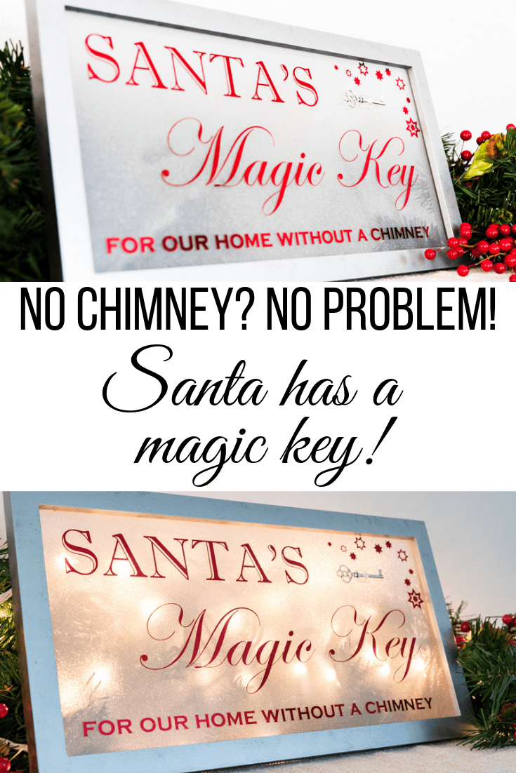 House With No Chimney Santa Key, Santa Magic Key, Santa Key