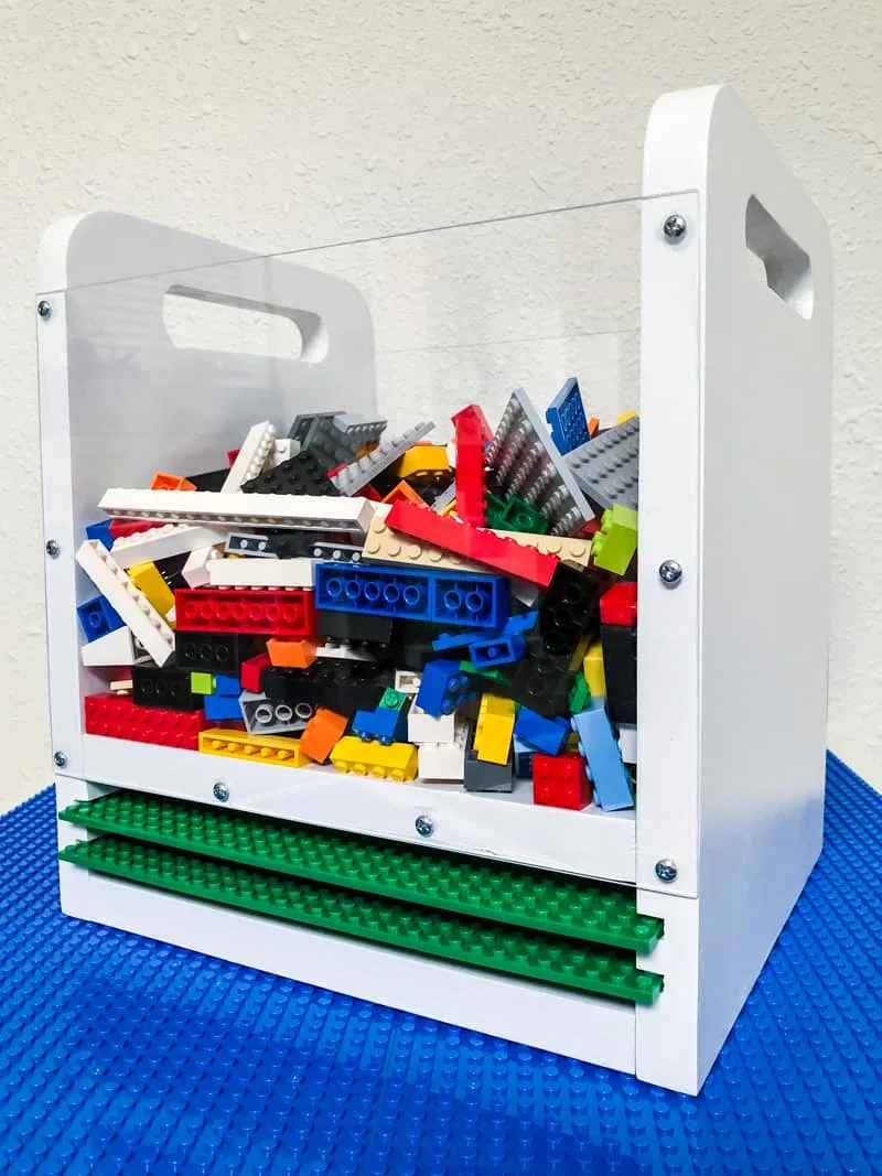 DIY Lego Board for the Fridge Story - Little Bins for Little Hands