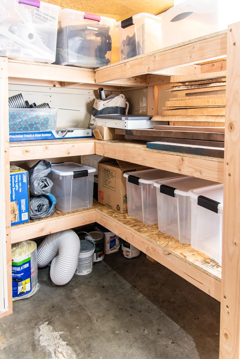 Reclaim your GARAGE w/ DIY Garage Storage Shelves 🚘 FREE PLANS