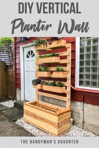 DIY Vertical Wall Planter with Plans - The Handyman's Daughter