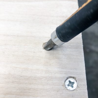 How to Countersink Screws - The Handyman's Daughter