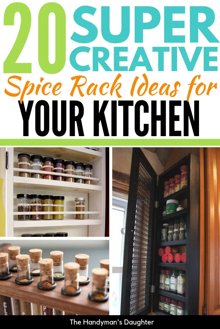 How to Build a Pull Out Spice Rack Cabinet - Houseful of Handmade