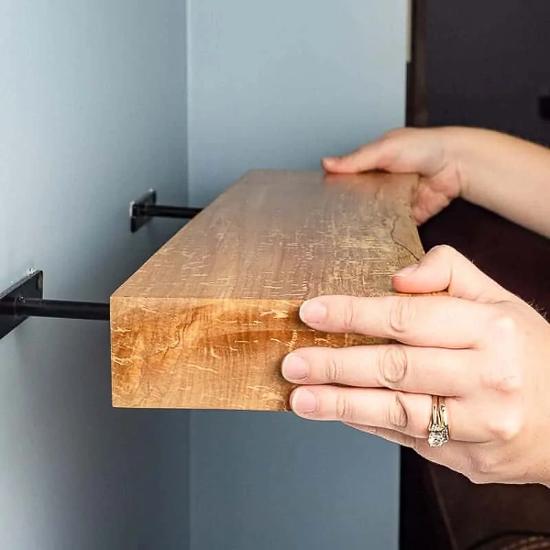 Custom Walnut Floating Shelf With Hidden Bracket Ultr Vrogue co