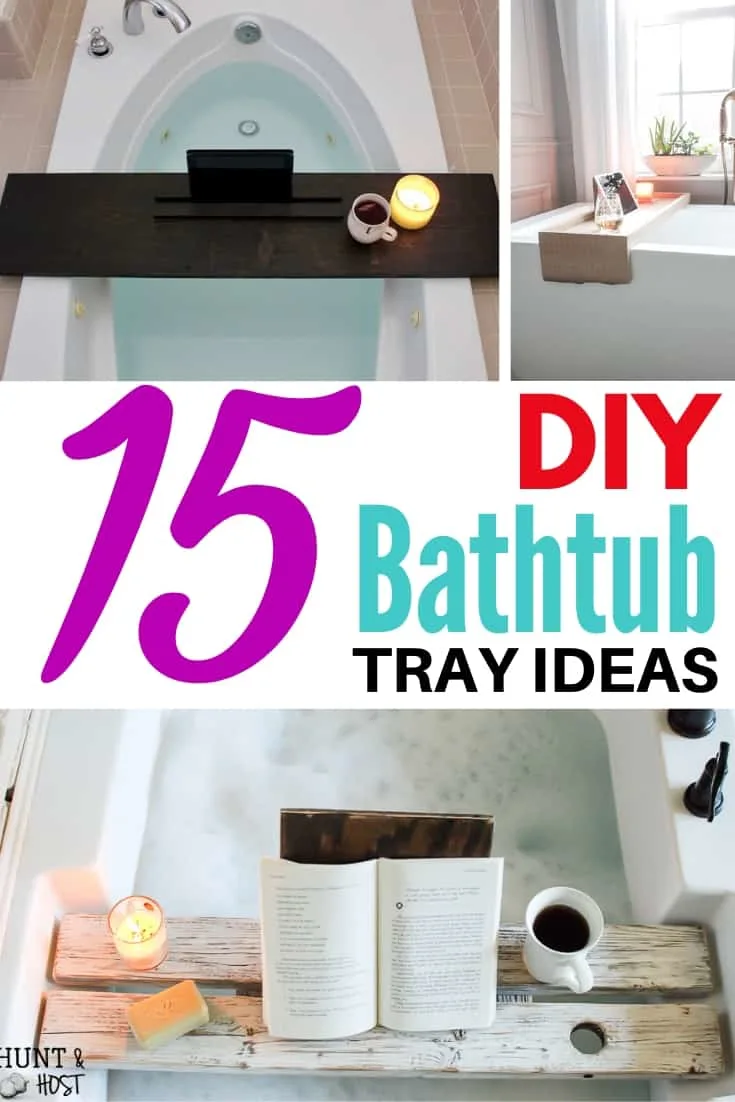 Acrylic Luxury Bathtub Storage Rack Caddy Shelf Large Tub Tray