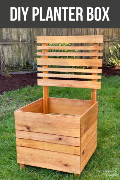 DIY Planter Box with Trellis - The Handyman's Daughter