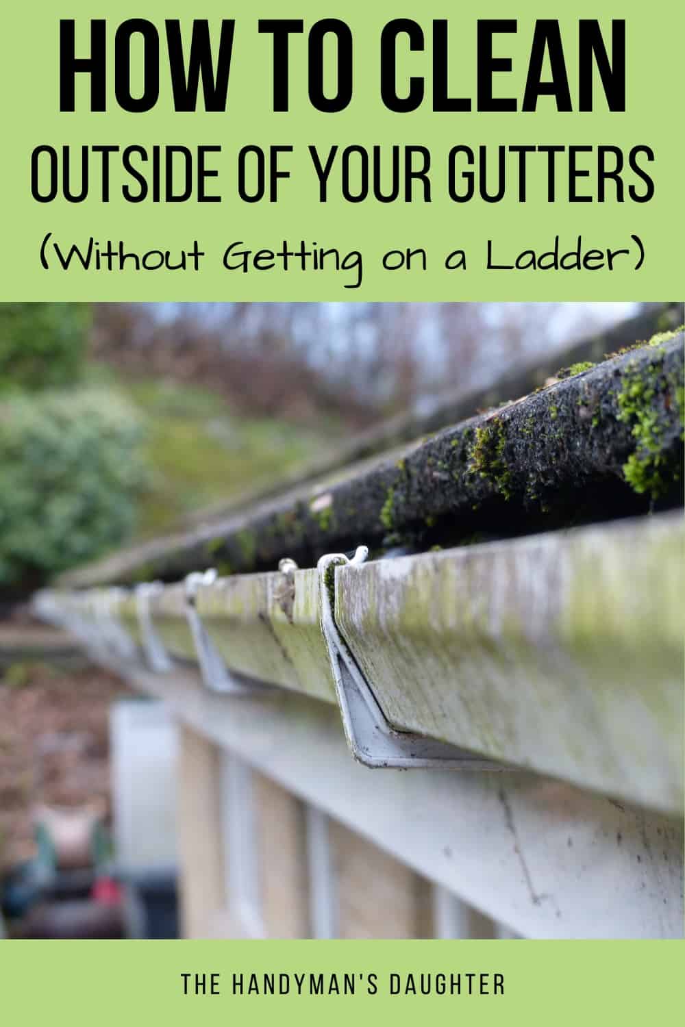 How to clean outside of gutters