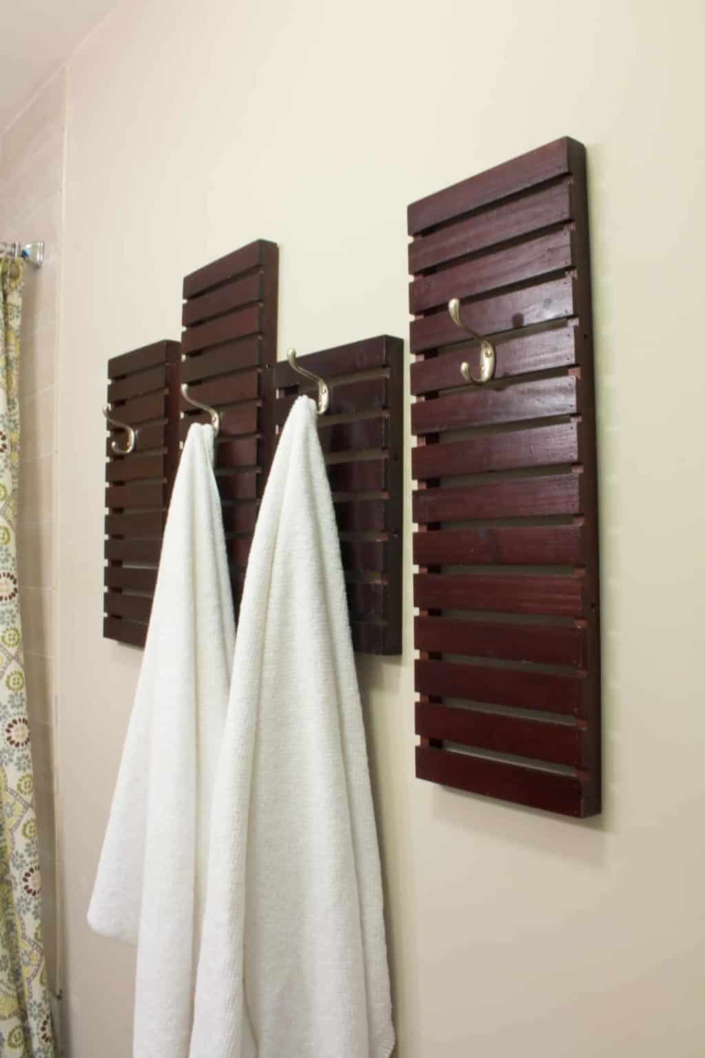 20 Genius DIY Towel Rack Ideas - The Handymans Daughter