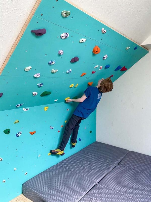 Easy DIY Rock Climbing Wall - The Handyman's Daughter
