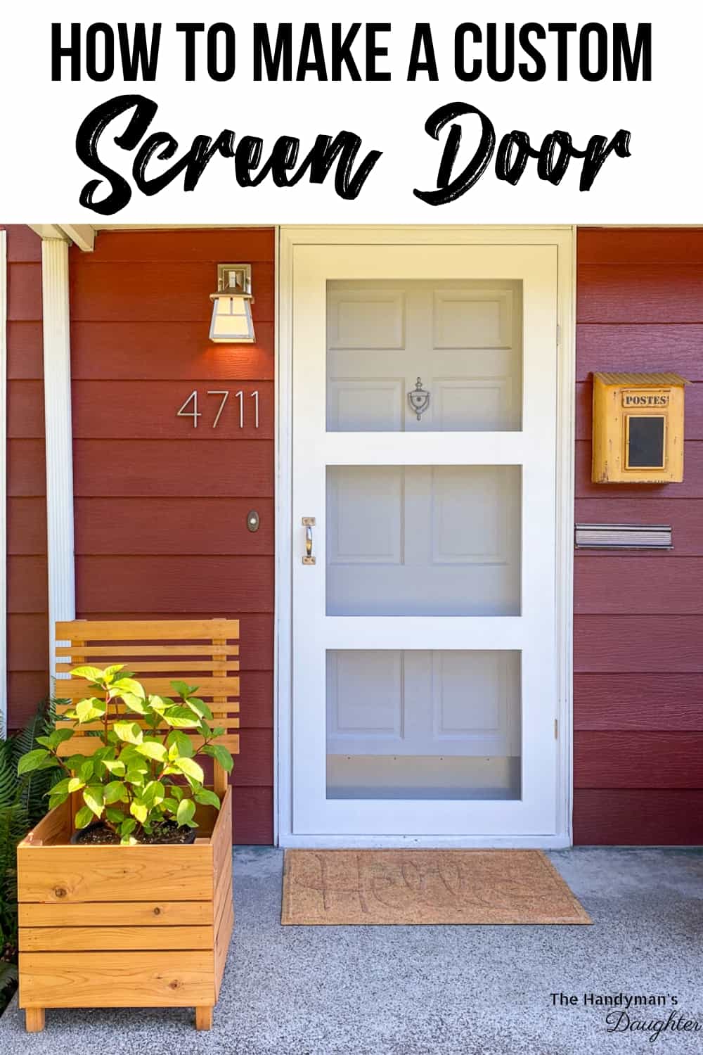 How To Build A Screen Door - The Handyman's Daughter