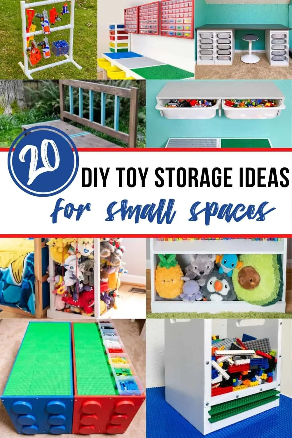 DIY Toy organizer, DIY toy storage ideas, Perfect for small spaces and  Kids! #DIY #Inspiration #ToyO…