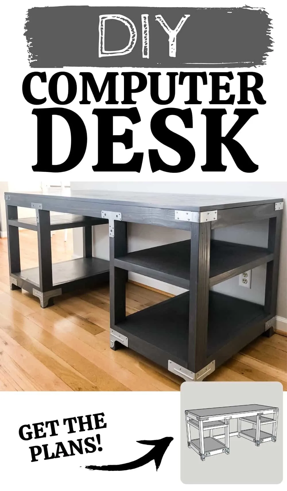 Computer Desk, Woodworking Project