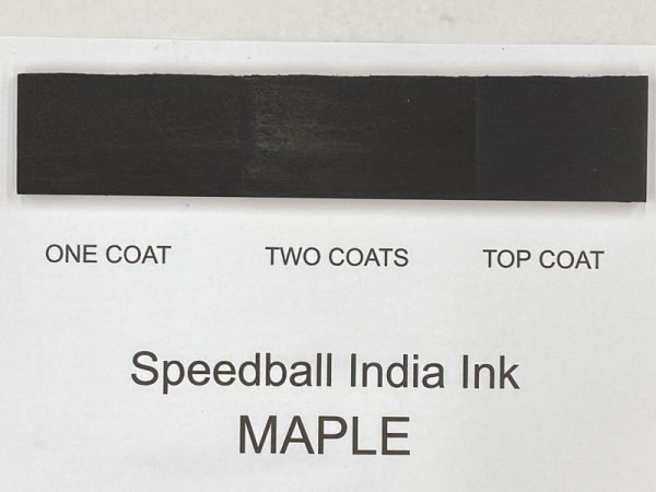 speedball india ink on rosewood