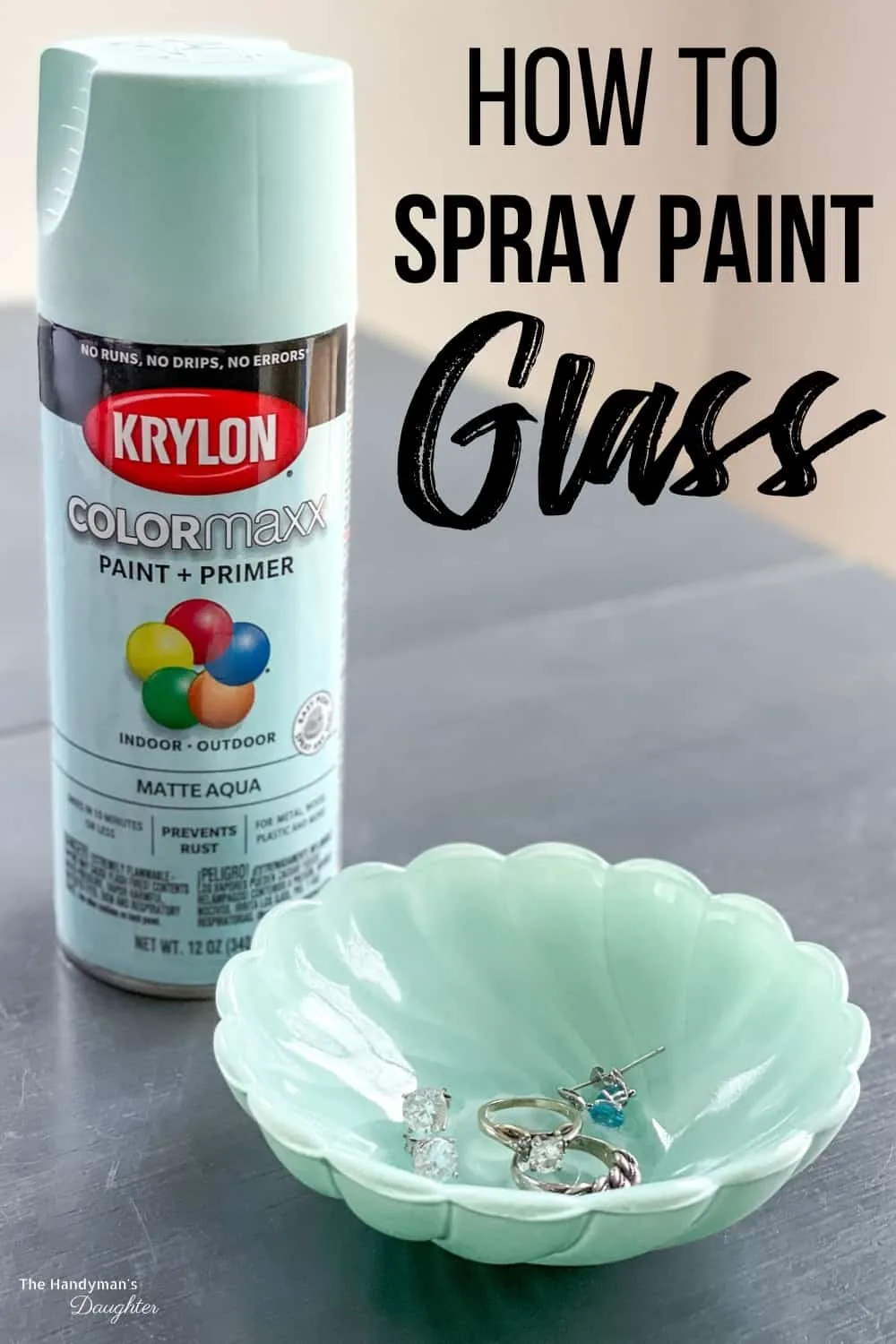 Metallic glass design  How to use Glass & Porcelain paint 