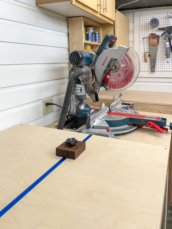 Miter Saw Stop Block - 3 Different Methods - The Handyman's Daughter