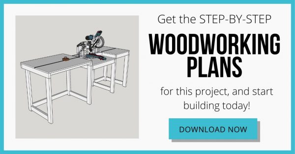 DIY Miter Saw Station With Plans - The Handyman's Daughter