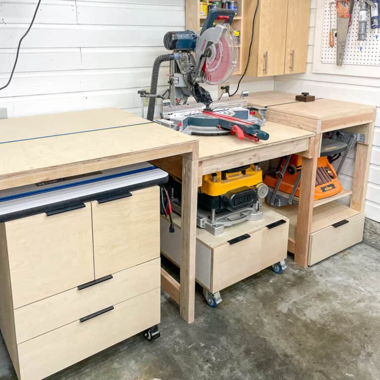 7 Diy Miter Saw Table Plans For Your Workshop The Handymans Daughter 9472