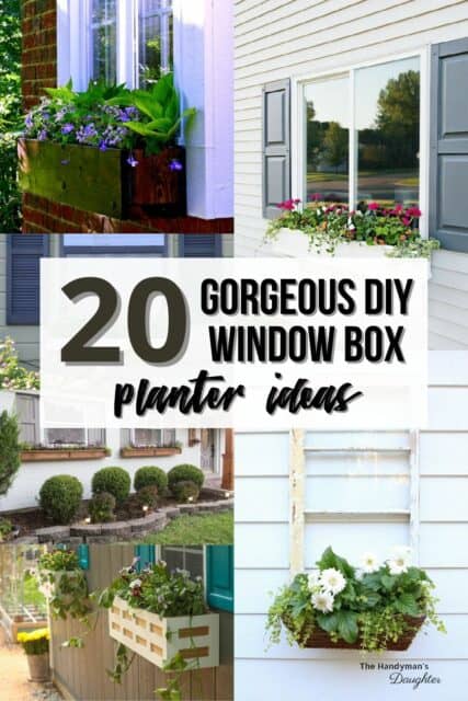 20 Gorgeous DIY Window Box Planter Ideas - The Handyman's Daughter