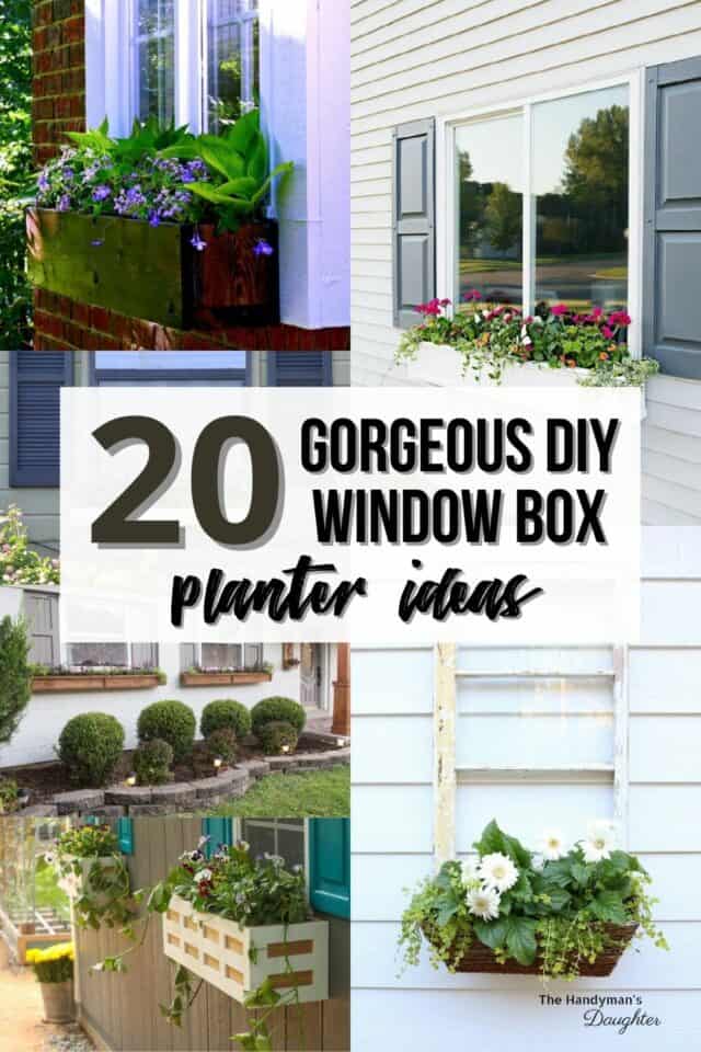 20 Gorgeous DIY Window Box Planter Ideas - The Handyman's Daughter
