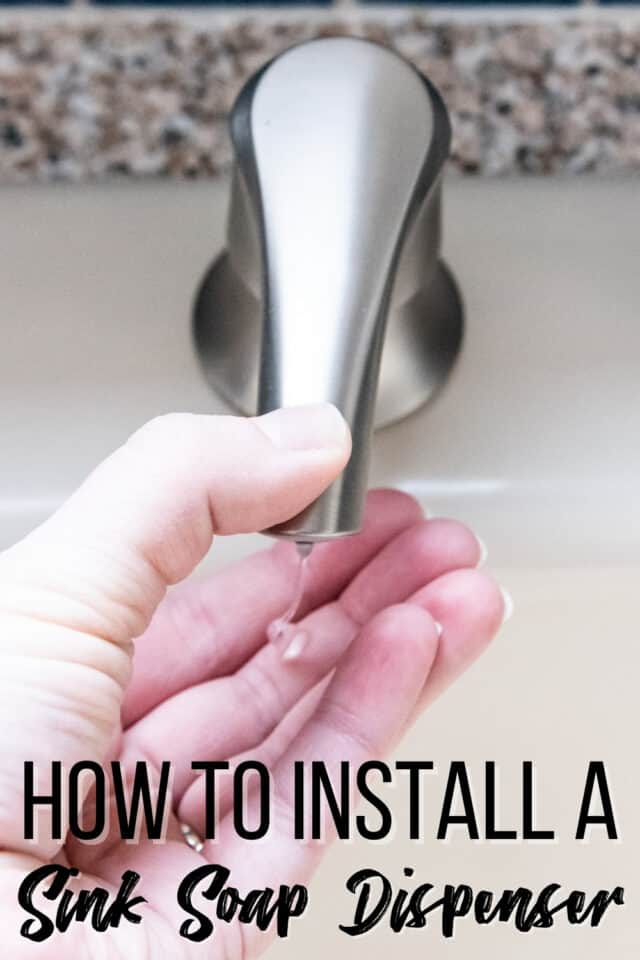 How To Install A Kitchen Sink Soap Dispenser The Handyman S Daughter