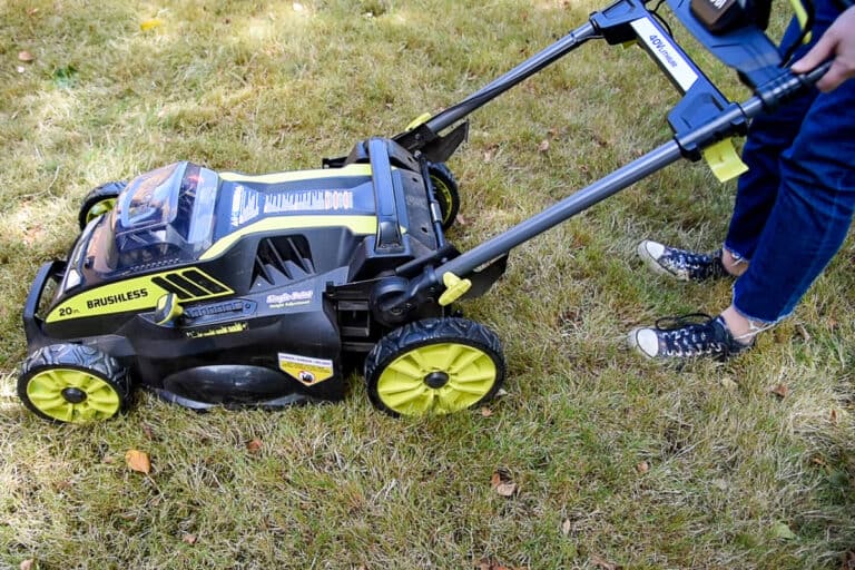 Ryobi Self Propelled Electric Lawn Mower Review - The Handyman's Daughter