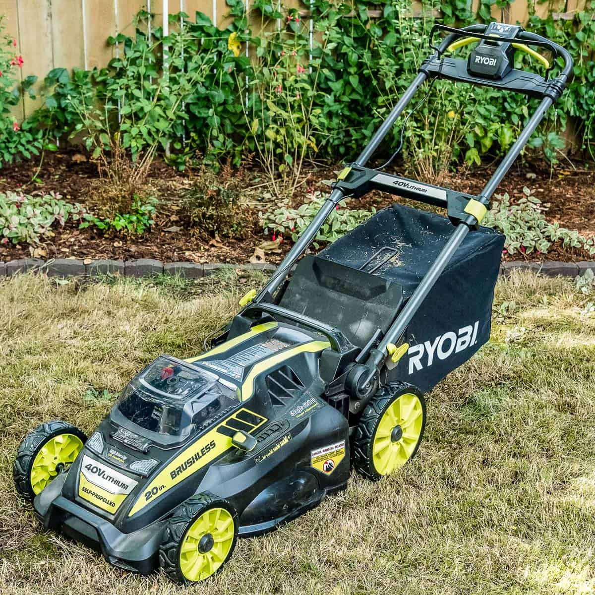 Ryobi Self Propelled Electric Lawn Mower Review - The Handyman's Daughter