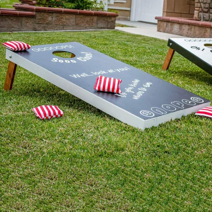 15 Creative DIY Cornhole Board Designs - The Handyman's Daughter