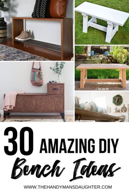 30 Amazing DIY Bench Ideas for Every Room - The Handyman's Daughter