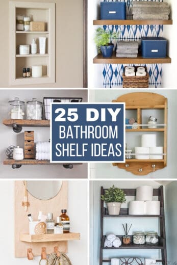 25 Creative DIY Bathroom Shelf Ideas - The Handyman's Daughter