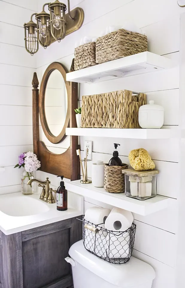 28 Stylish Bathroom Shelf Ideas - The Most Clever Bathroom Storage