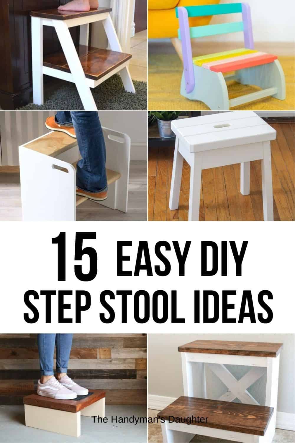 Easy DIY Foot Stool Made from an Old Table