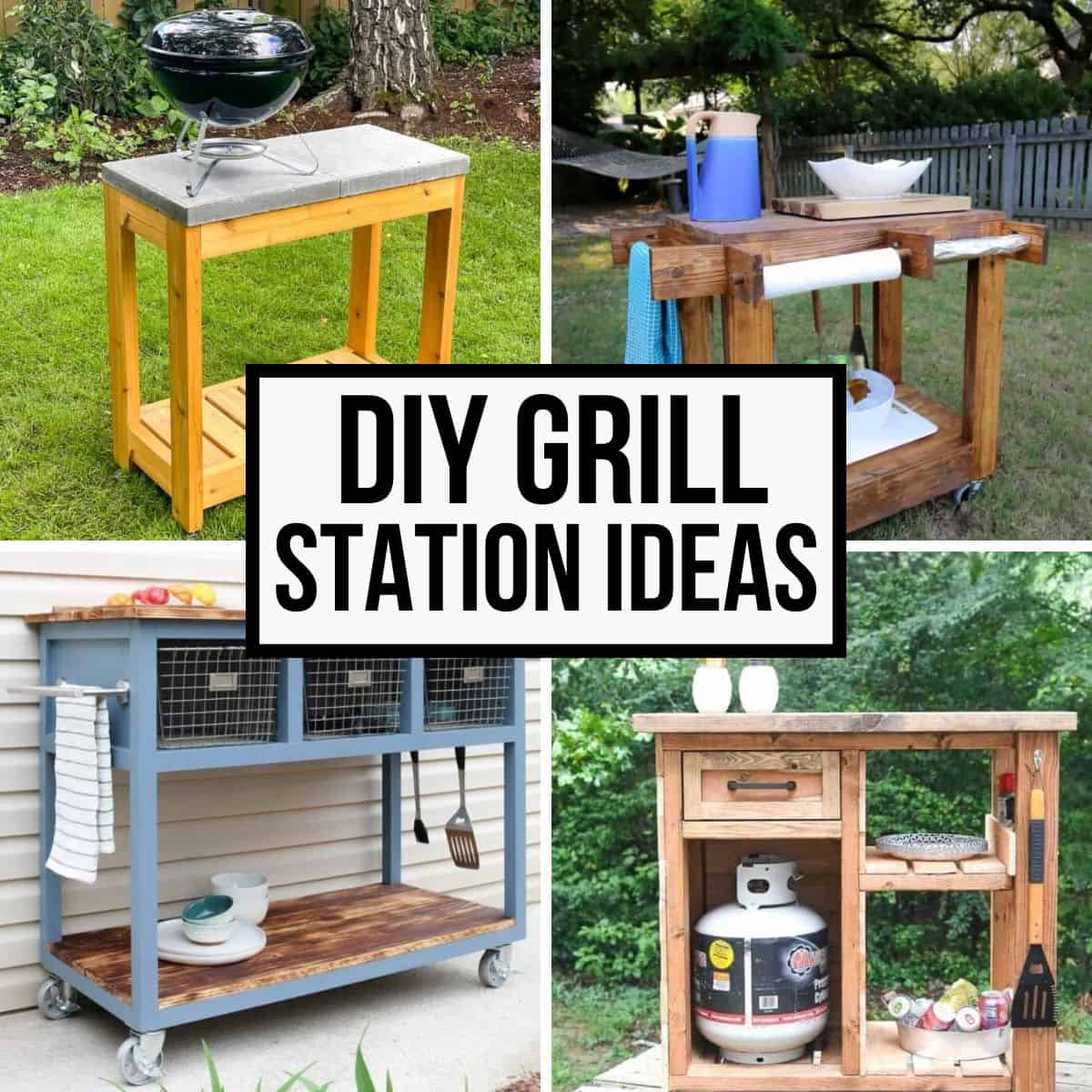 How To Make a DIY Grill Station - Home Improvement Projects to