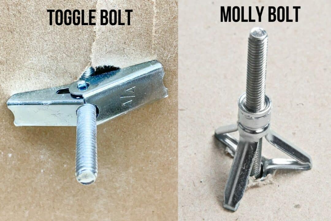 Molly Bolts vs Toggle Bolts - Which Should I Use? - The Handyman's Daughter