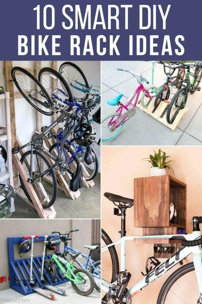 diy bike rack outdoor