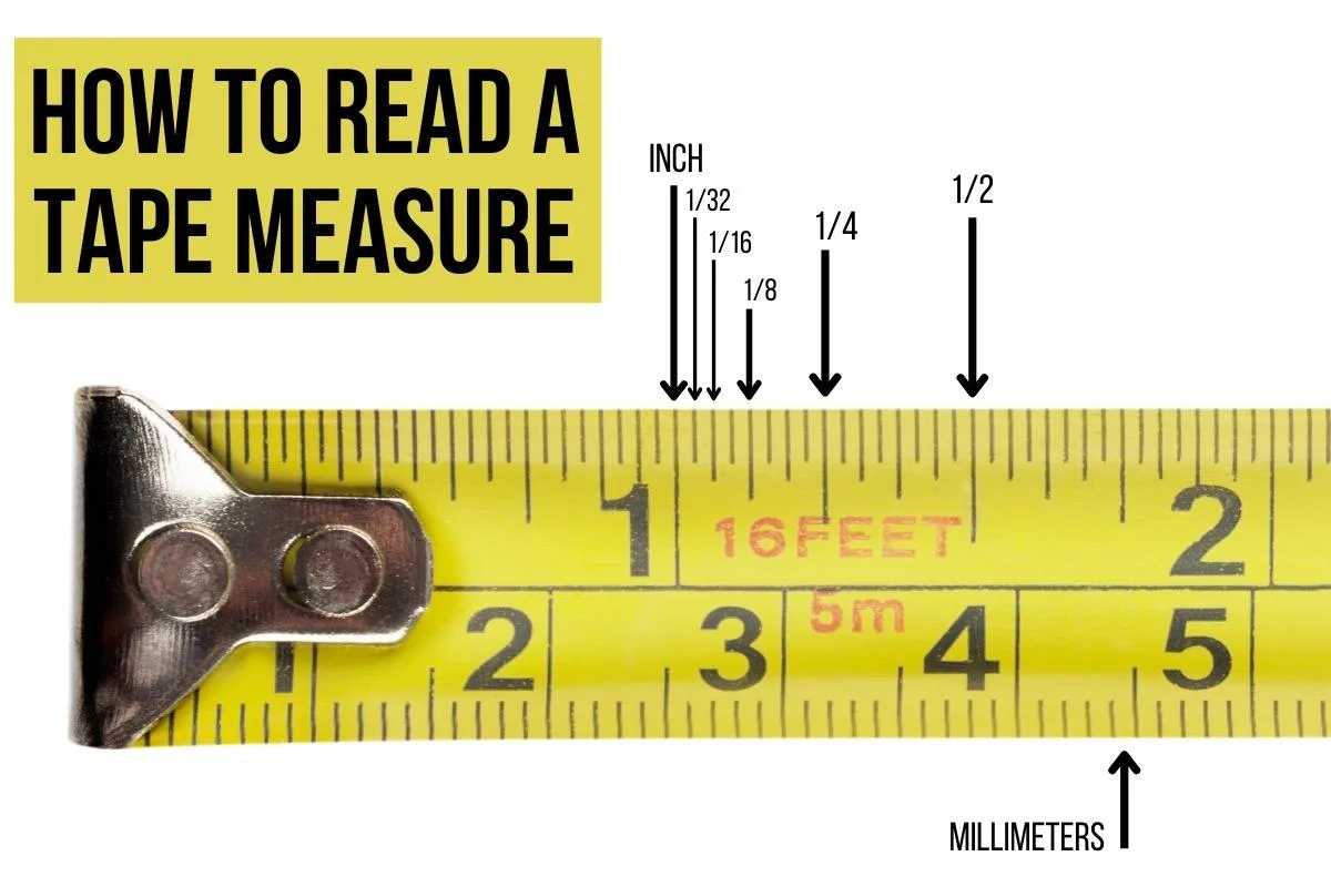 How to Read a Tape Measure  Reading Measuring Tape With Pictures